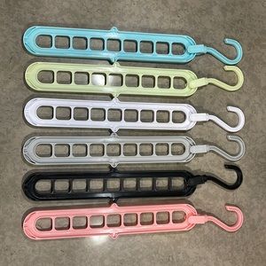 Hangers to place your individual ones in order to save some space.